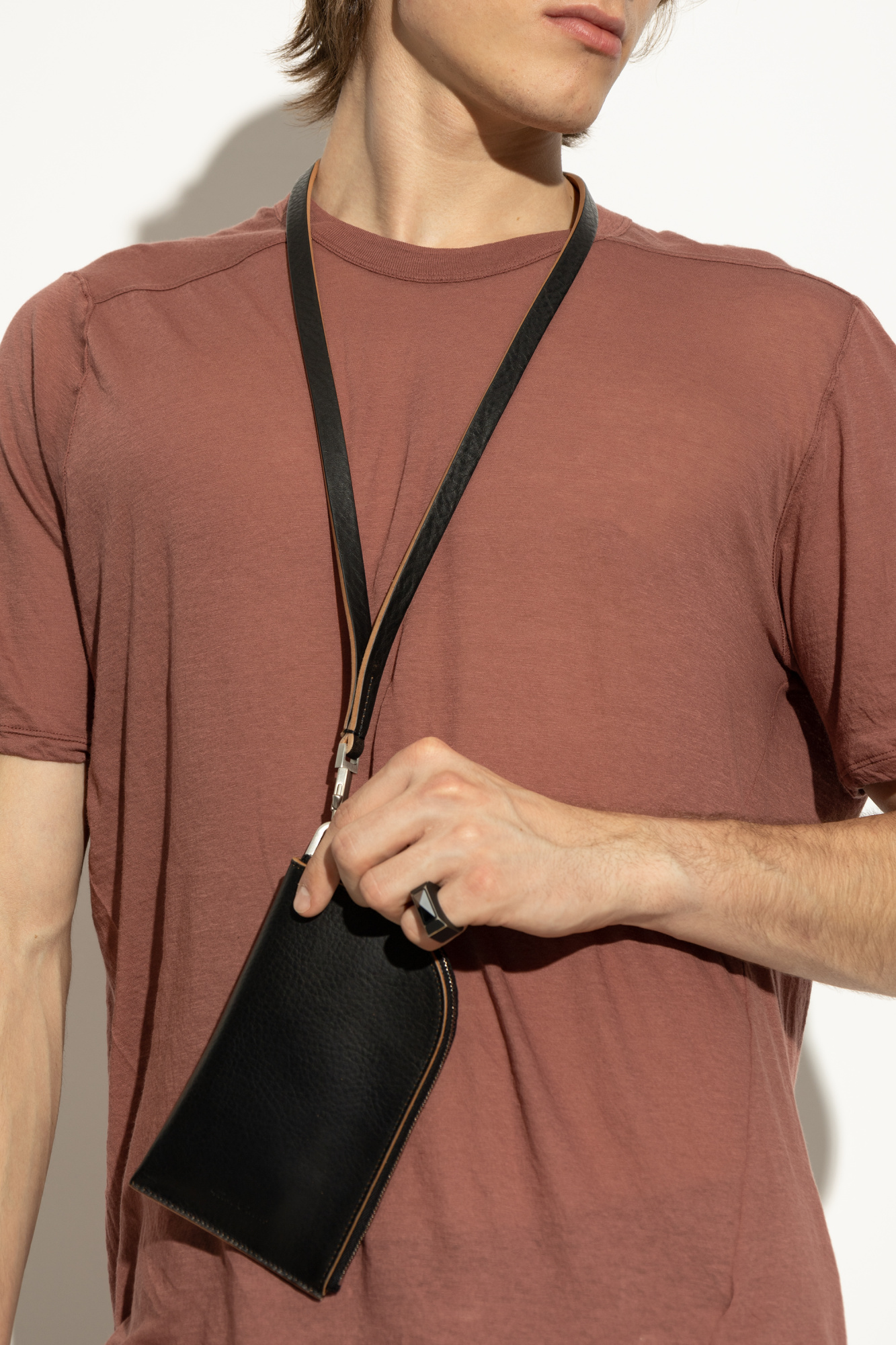 Rick Owens Leather belt bag | Men's | Vitkac